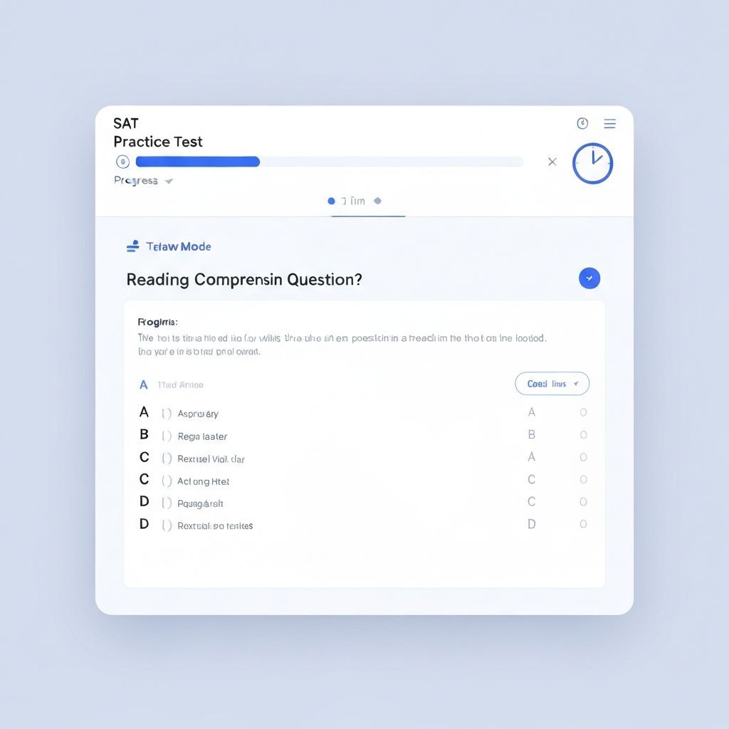 Practice Test Interface
